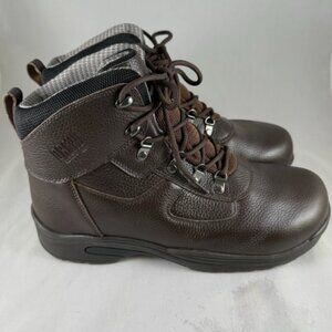 Drew Rockford Steel Toed Waterproof Work Boot Dark Brown (Size 8.5 4W)